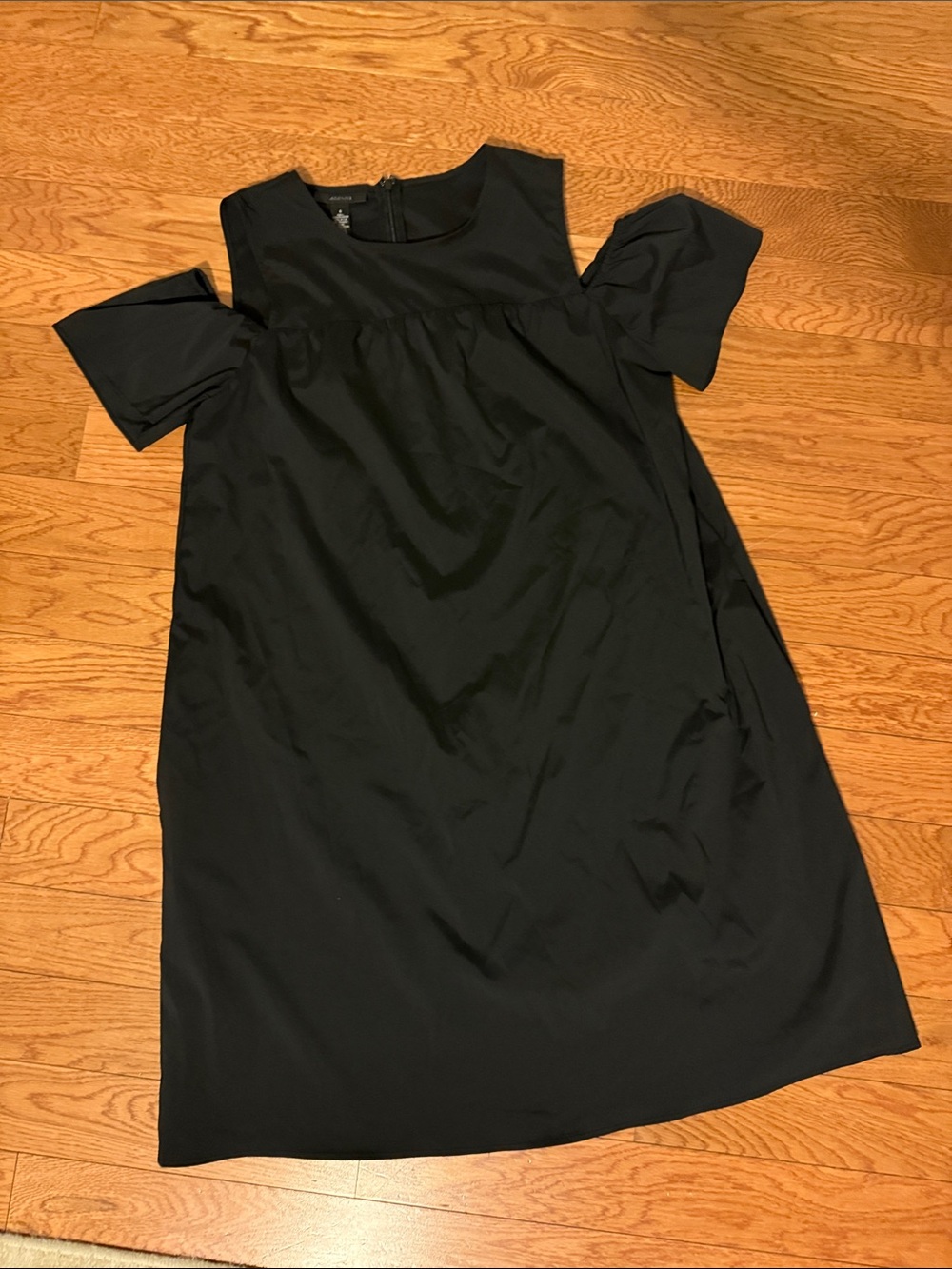 Alfani Black Cold-Shoulder Mini Shift Dress